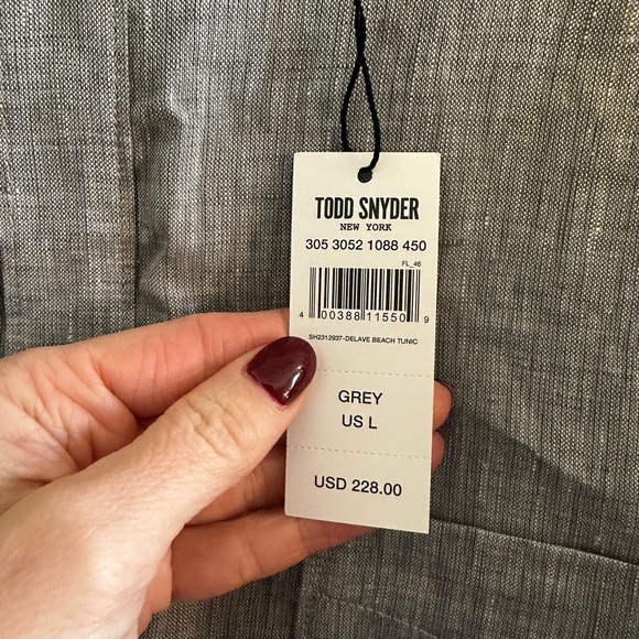 NWT Todd Snyder men’s linen tunic top - Picture 9 of 11